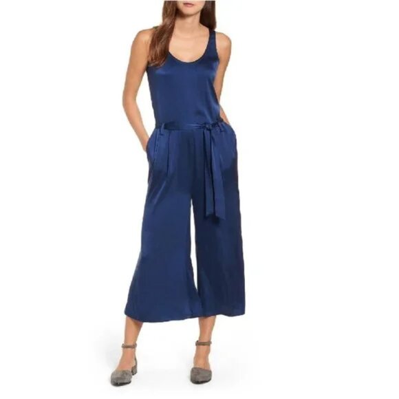 Eileen Fisher Crop Jumpsuit - Picture 1 of 8